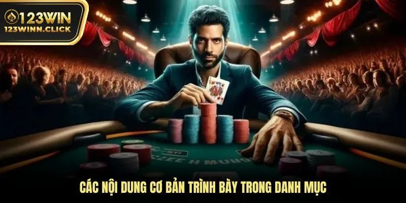 Các nội dung cơ bản trình bày trong danh mục